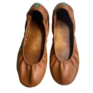 Tieks By Gavrieli Ballet Flat Brown Chestnut Leather Size 9